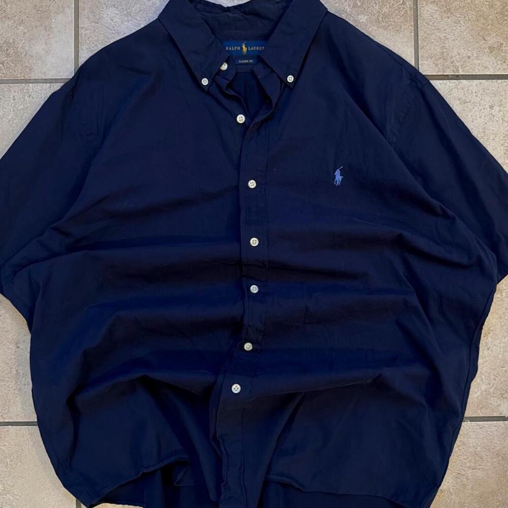 Polo by Ralph Lauren Classic Fit Short Sleeve Button Up Shirt - Size XL